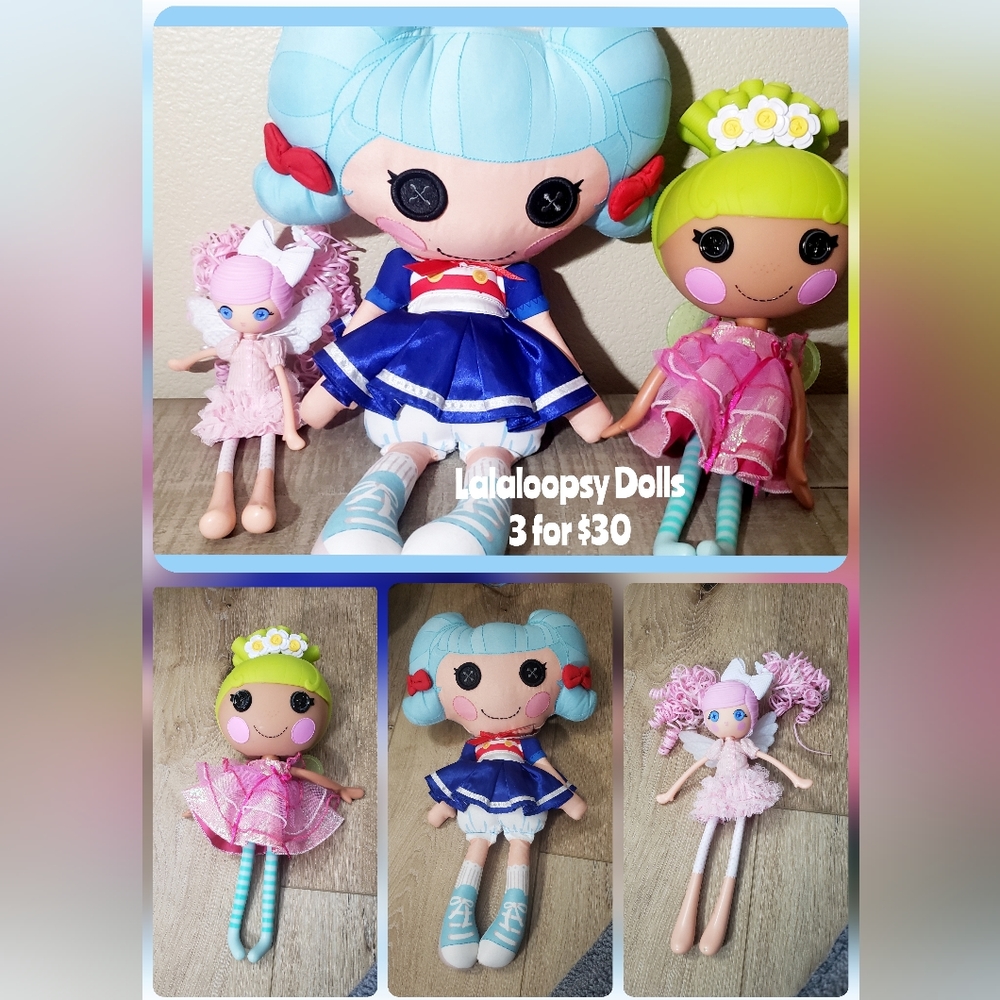 Lalaloopsy Dolls....set of 3